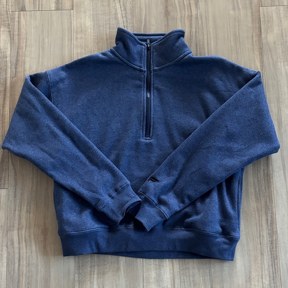 Woman’s Navy Blue Half Zip